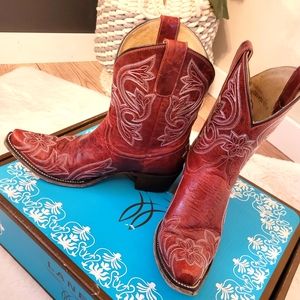 Lane Nanelle Cowboy Boot, Size 8, Red